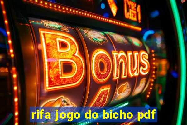 rifa jogo do bicho pdf